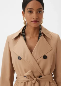 Trenchcoat mit Bindegürtel-Comma Discount