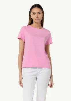 T-Shirt aus Baumwolle mit Print-Detail-Comma Best