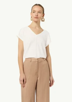 T-Shirt aus Baumwollmix-Comma Clearance