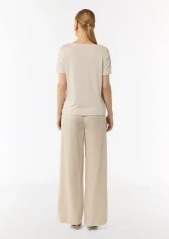 T-Shirt aus feinem Strickjersey-Comma Clearance