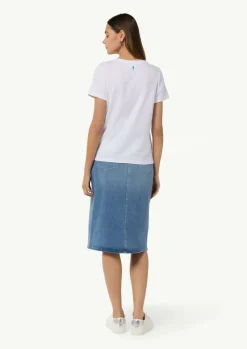 T-Shirt aus Jersey mit Frontprint-Comma Outlet