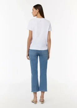 T-Shirt aus Jersey mit Frontprint-Comma Discount