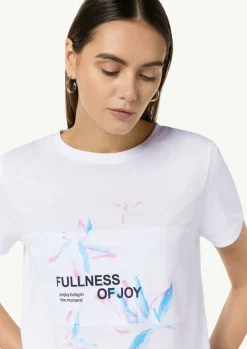 T-Shirt aus Jersey mit Frontprint-Comma Discount