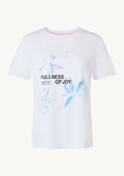 T-Shirt aus Jersey mit Frontprint-Comma Discount
