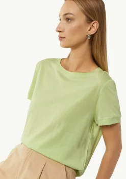 T-Shirt aus Jersey mit Logo-Detail-Comma Clearance