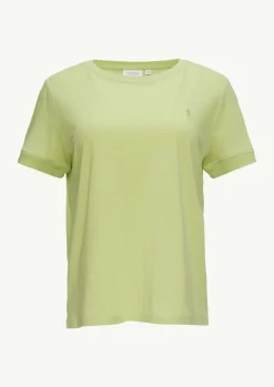 T-Shirt aus Jersey mit Logo-Detail-Comma Clearance