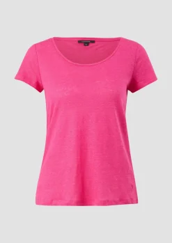 T-Shirt aus Leinen-Comma Outlet
