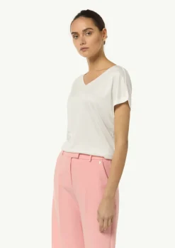 T-Shirt aus Viskose-Jersey-Comma Sale