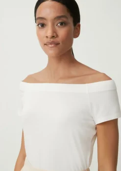 T-Shirt im Off shoulder-Look-Comma Clearance