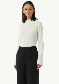 T-Shirt in Ripp-Optik-Comma New