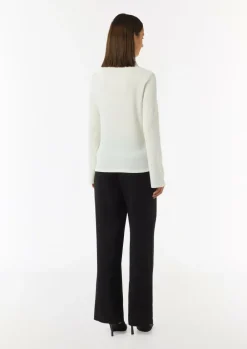 T-Shirt in Ripp-Optik-Comma New