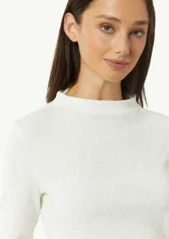 T-Shirt in Ripp-Optik-Comma New