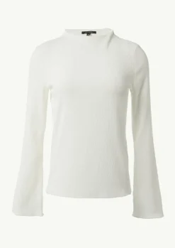 T-Shirt in Ripp-Optik-Comma New
