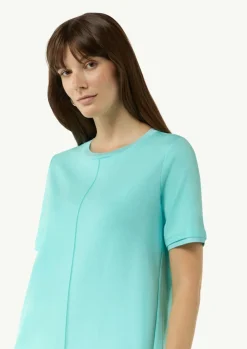 T-Shirt-Kleid mit seitlich geschlitztem Saum-Comma Online