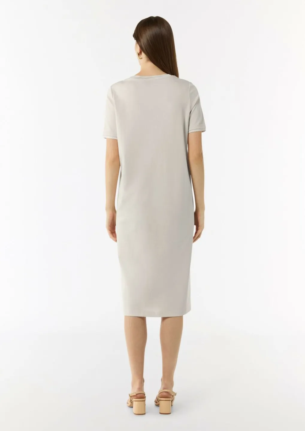 T-Shirt-Kleid mit seitlich geschlitztem Saum-Comma Hot