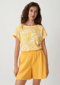 T-Shirt mit überschnittenen Schultern-Comma Outlet