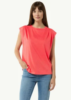 T-Shirt mit überschnittenen Schultern-Comma Sale
