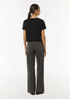 T-Shirt mit Blumenapplikation-Comma Sale