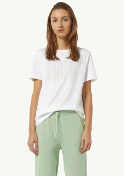 T-Shirt mit Front-Print-Comma Hot