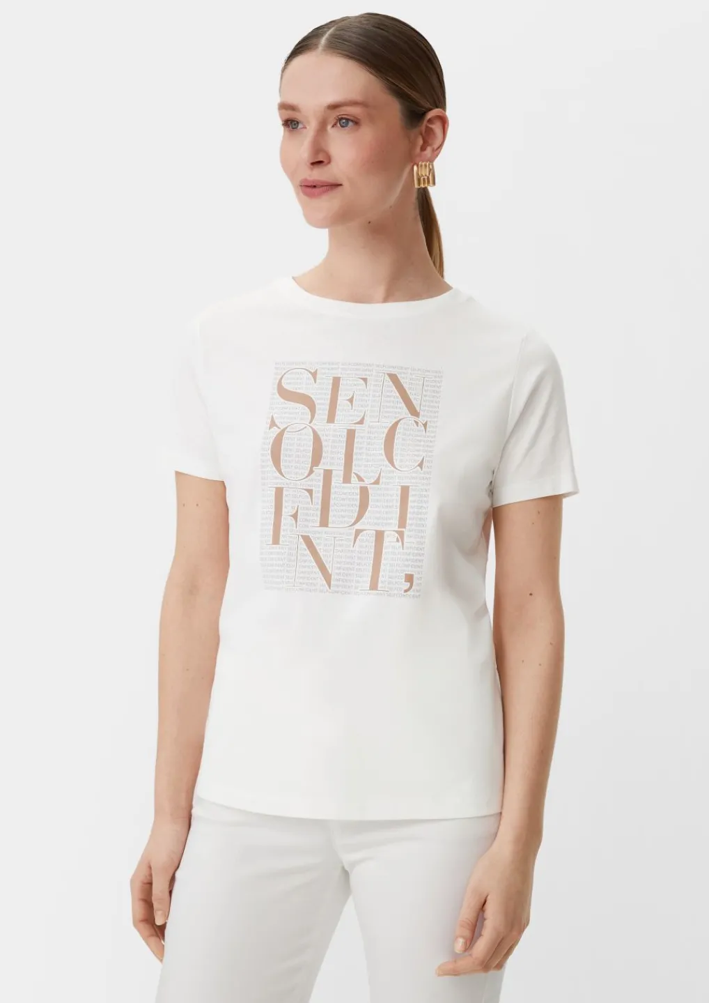 T-Shirt mit Frontprint-Comma Hot