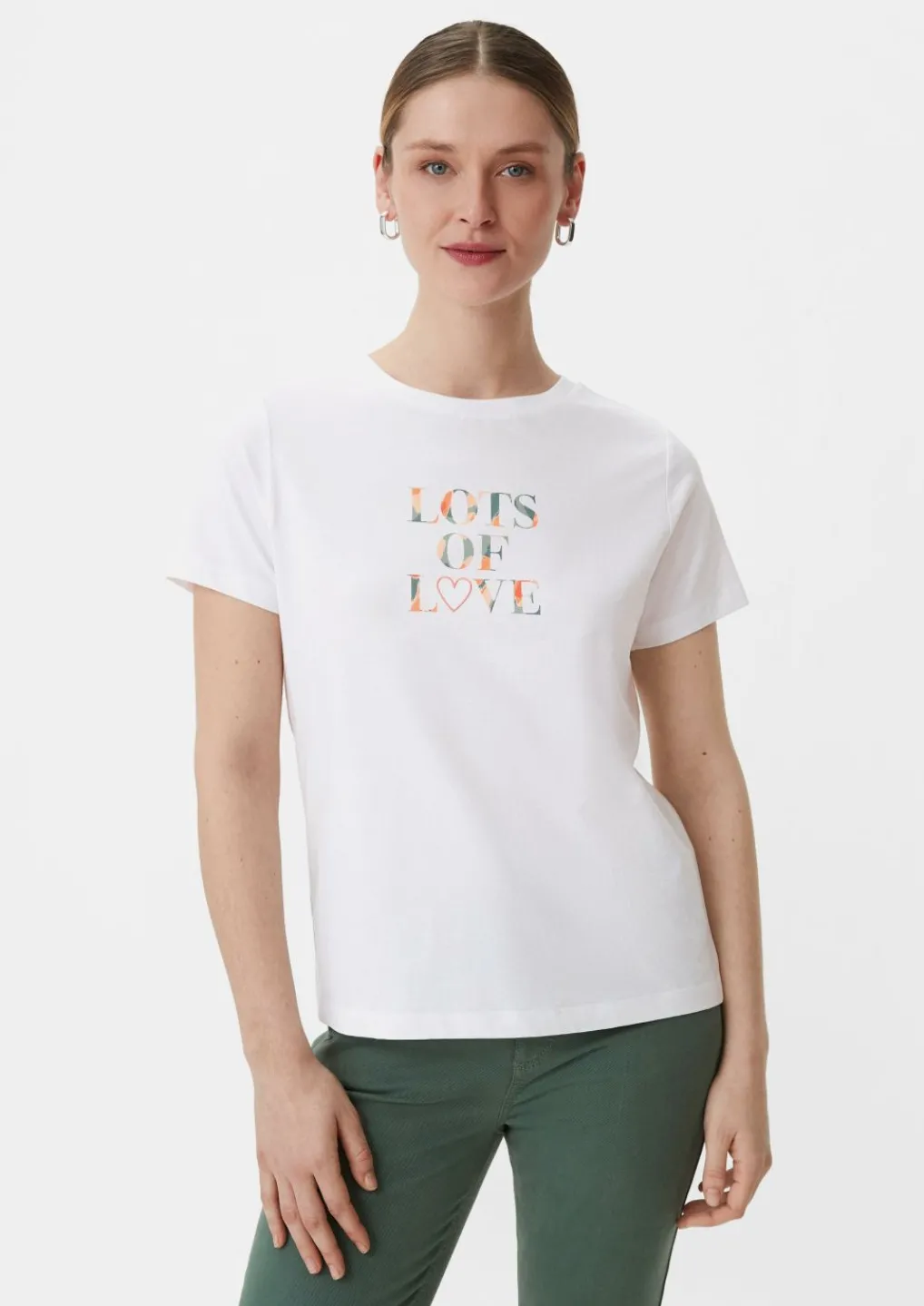 T-Shirt mit Frontprint-Comma Sale