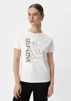 T-Shirt mit Frontprint-Comma Outlet