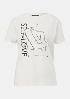 T-Shirt mit Frontprint-Comma Outlet