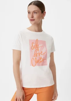 T-Shirt mit Frontprint-Comma Discount