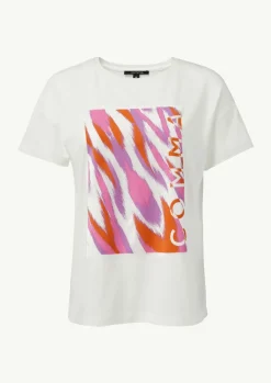 T-Shirt mit Frontprint-Comma Online