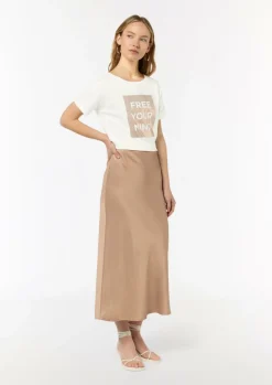 T-Shirt mit Frontprint im Boxy Cut-Comma Clearance