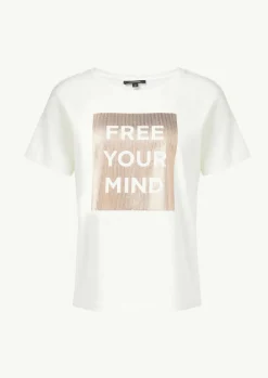T-Shirt mit Frontprint im Boxy Cut-Comma Clearance