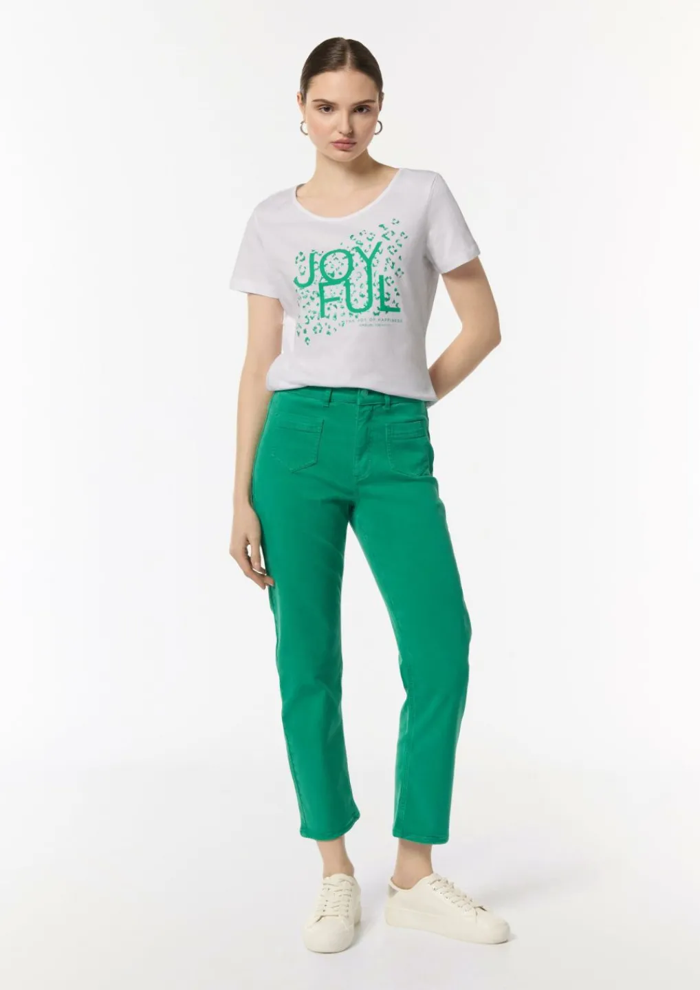T-Shirt mit Front- und Logoprint-Comma Best
