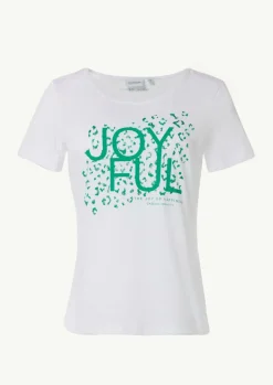 T-Shirt mit Front- und Logoprint-Comma Best