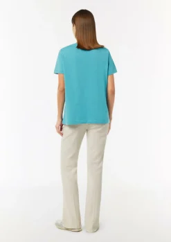 T-Shirt mit Logo-Print-Comma Sale