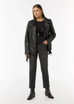 T-Shirt mit Pailletten-Artwork-Comma Hot