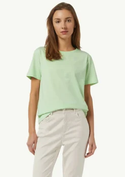 T-Shirt mit Rundhals-Ausschnitt und Front-Print-Comma Clearance