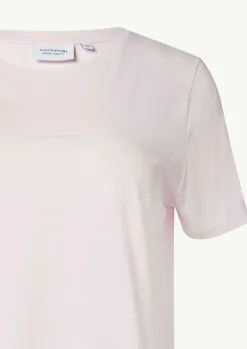 T-Shirt mit Rundhals-Ausschnitt und Front-Print-Comma Online
