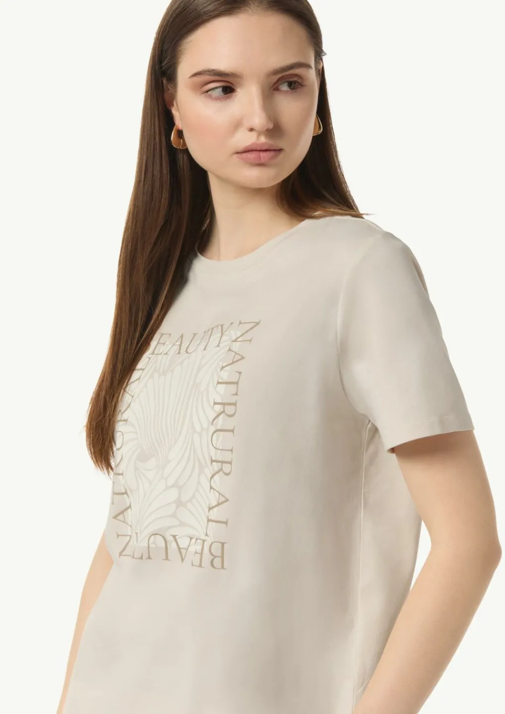 T-Shirt mit Statement-Print-Comma Discount
