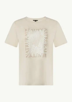 T-Shirt mit Statement-Print-Comma Discount