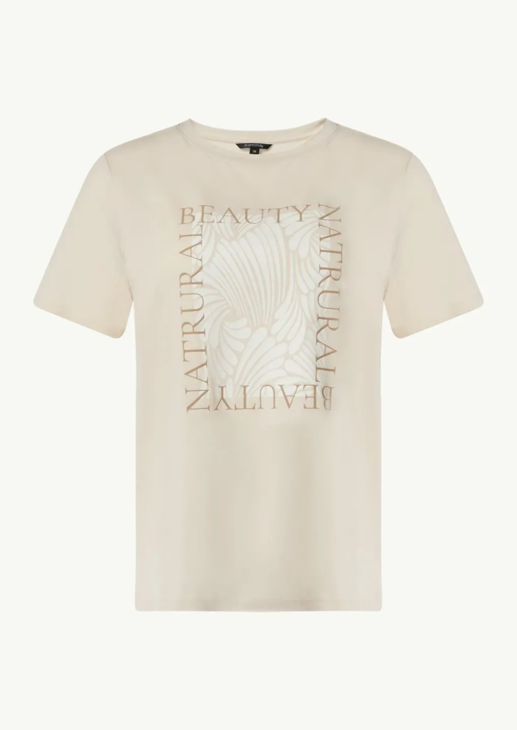 T-Shirt mit Statement-Print-Comma Discount