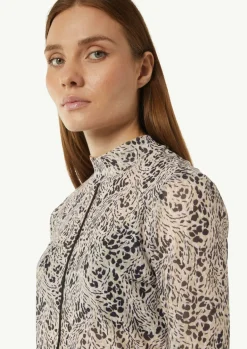 T-Shirt mit Stehkragen-Comma Online