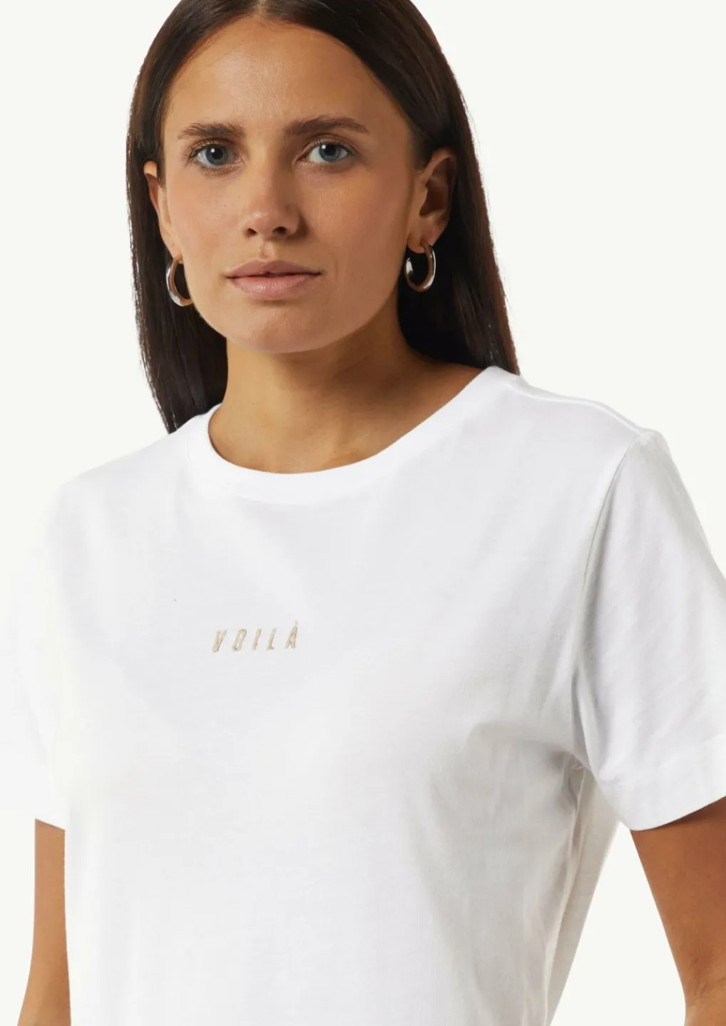 T-Shirt mit Stickerei-Detail-Comma Online