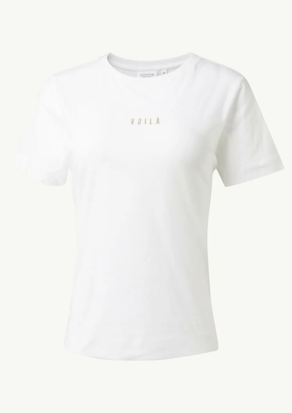 T-Shirt mit Stickerei-Detail-Comma Online