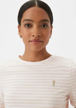T-Shirt mit Streifen-Comma Fashion