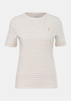 T-Shirt mit Streifen-Comma Fashion