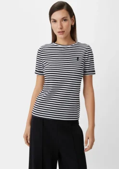 T-Shirt mit Streifen-Comma Sale