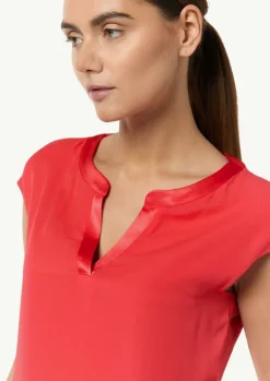 T-Shirt mit Tunika-Ausschnitt-Comma Discount