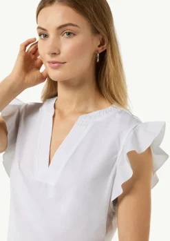 T-Shirt mit Volantärmel-Comma Discount