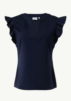 T-Shirt mit Volantärmel-Comma Sale