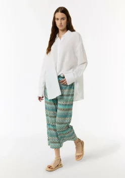 Tunika-Bluse aus Viskose-Leinen-Mix-Comma Sale